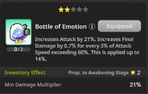 Bottle of Emotion artifact effect