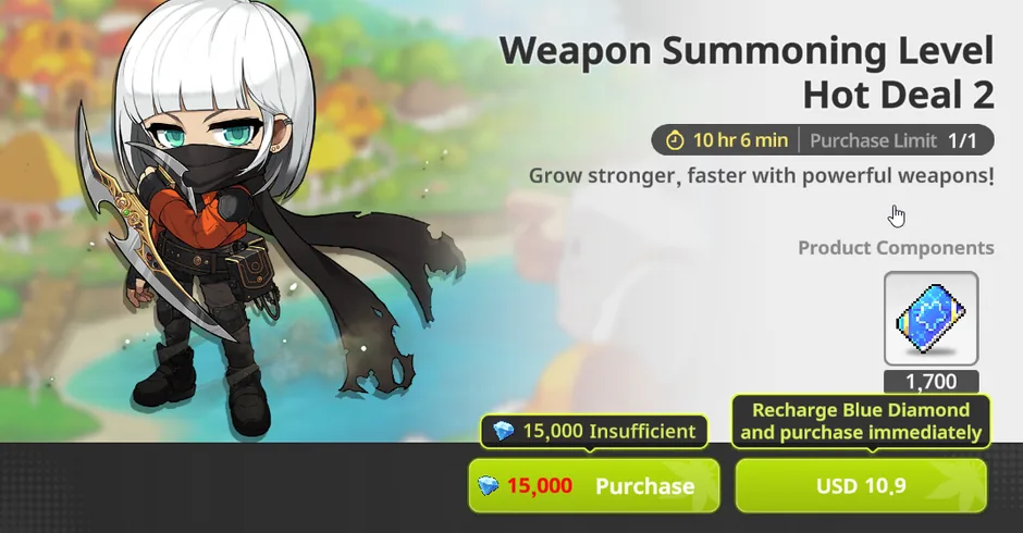 Weapon summon level 2