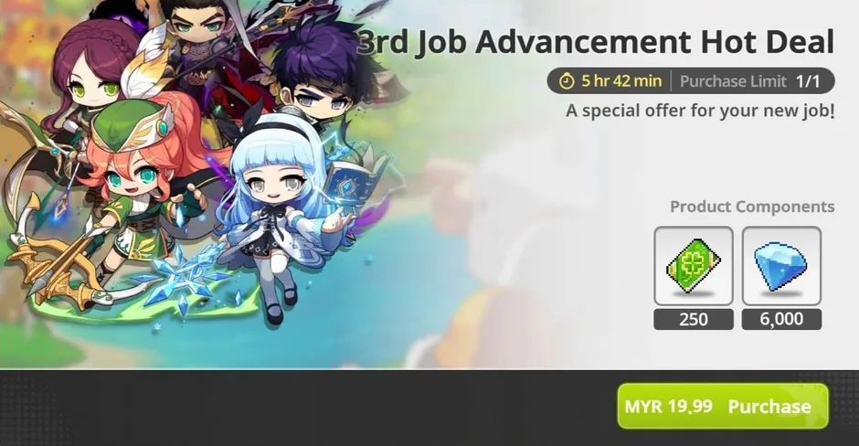 3rd Job advancement hot deal - Lv.60