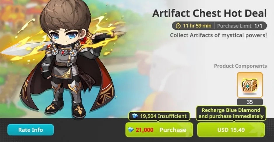 Artifact chest deal