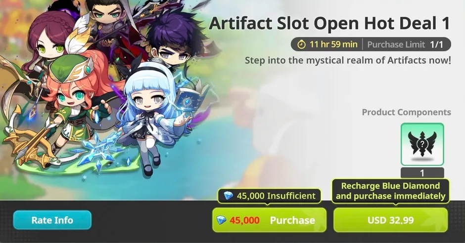 Artifact slot open 1