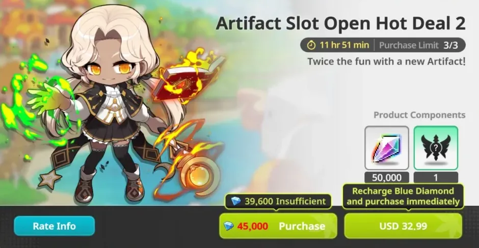 Artifact slot open 2