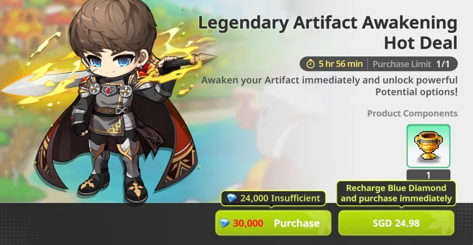Legendary artifact awakening - Holy Grail