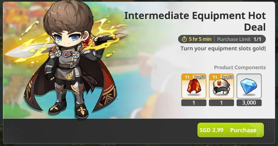 Intermediate equipment hot deal - Map 5-8