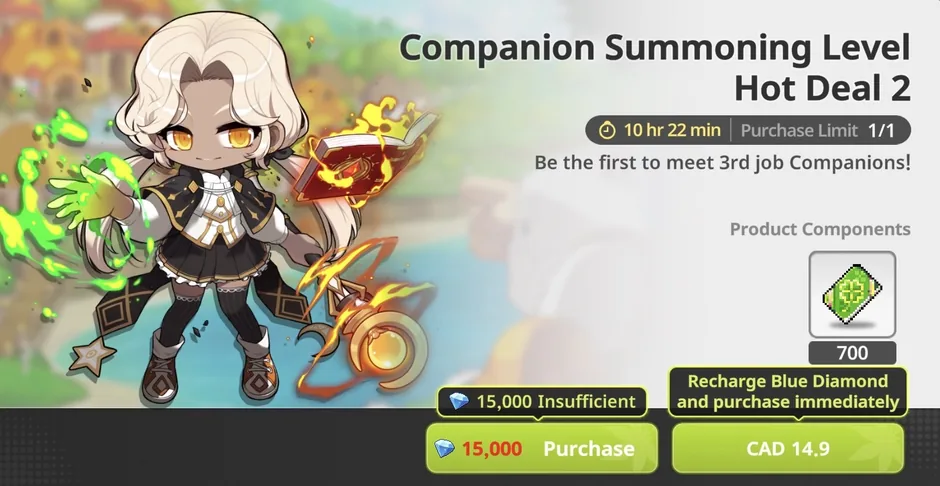 Companion summon level 2