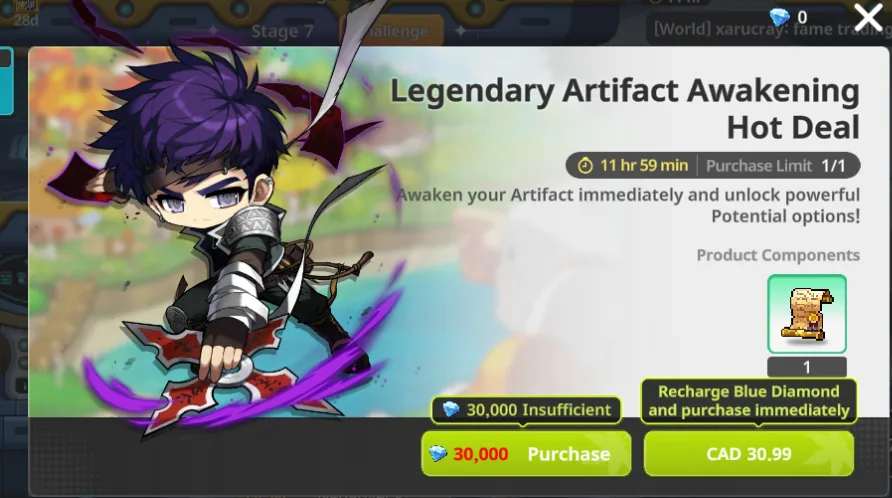 Legendary artifact awakening - Soul Contract