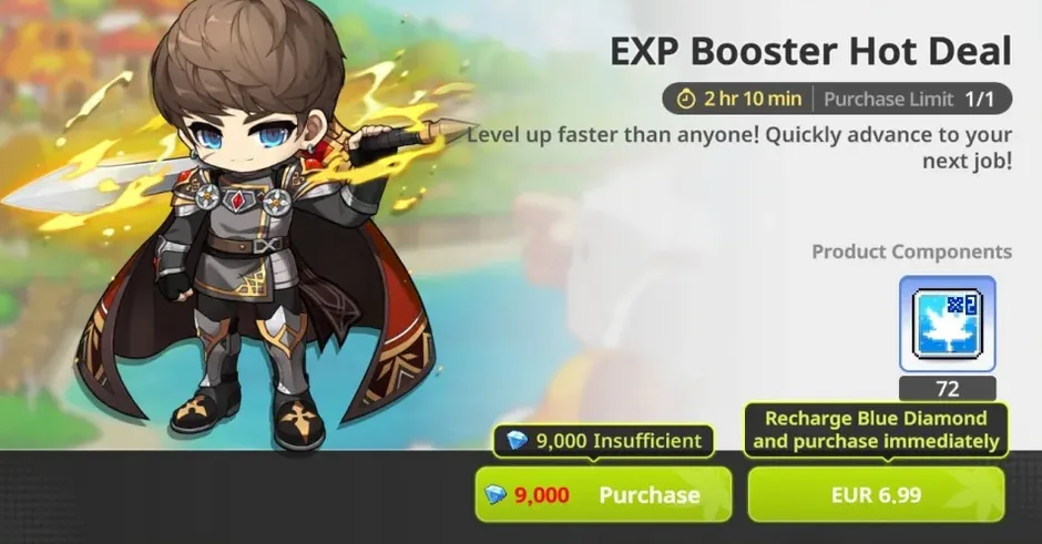 EXP booster deal