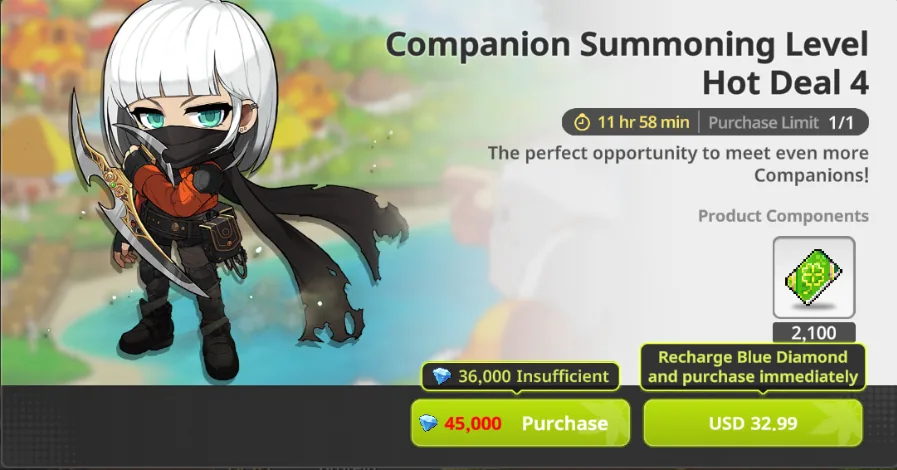 Companion summon level 4 hot deal